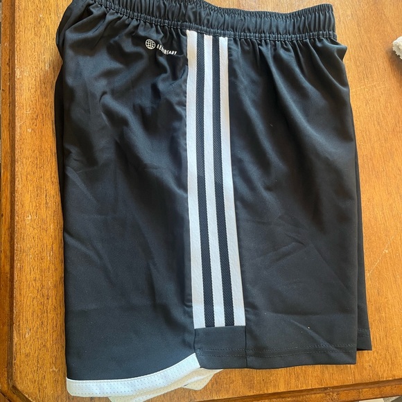 Adidas Black Shorts with White Accents - Picture 3 of 4